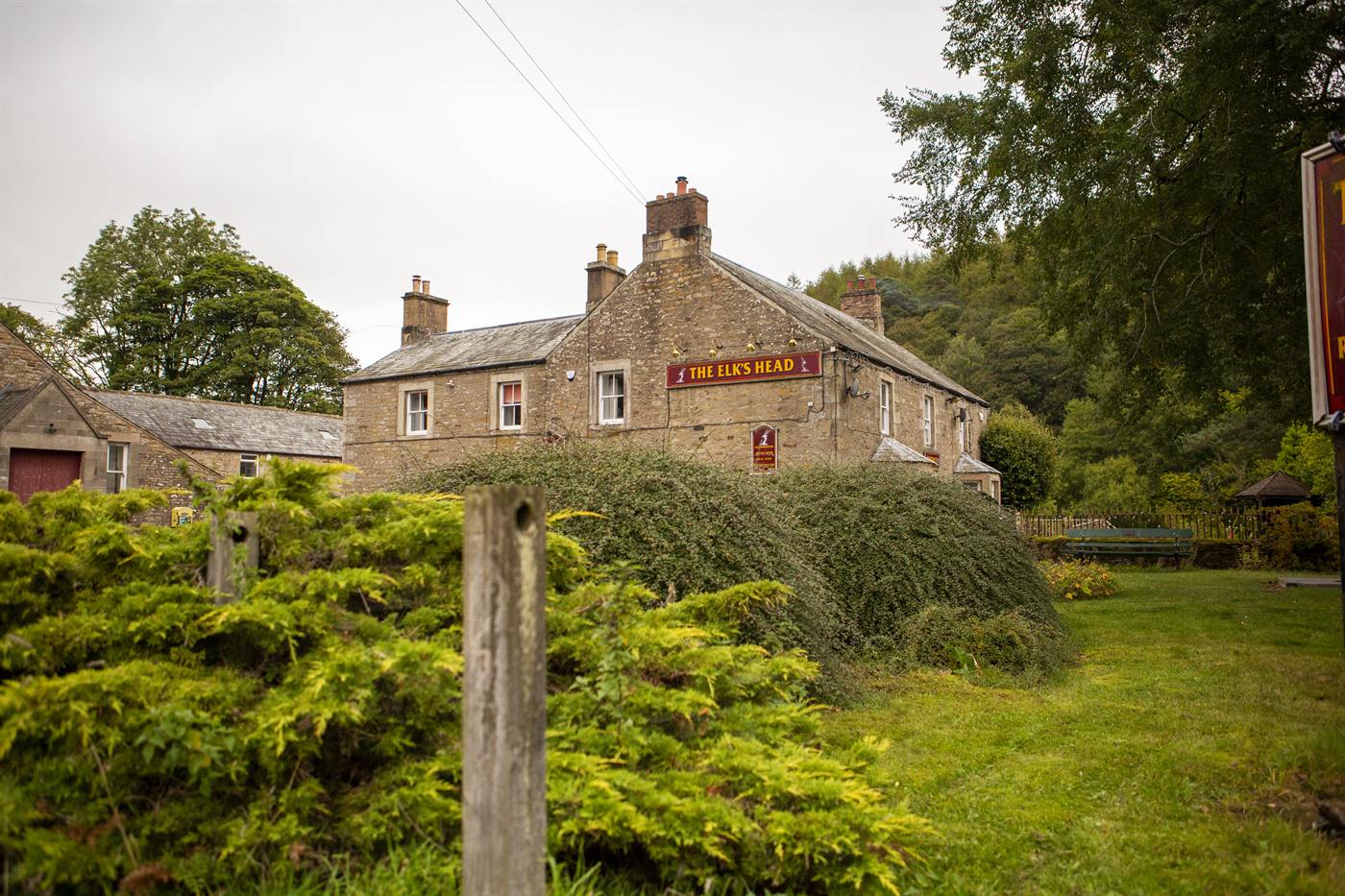 The Elks Head seen across the garden
